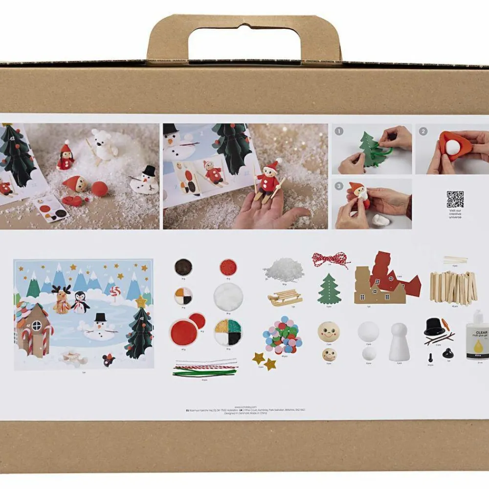 Sale Creativ Company Julekalender modellering - Lav en julelandsby