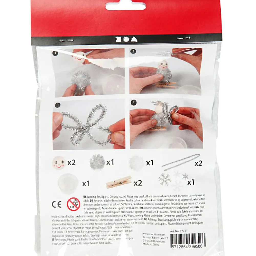 New Creativ Company Julepose - Engle på klemmer