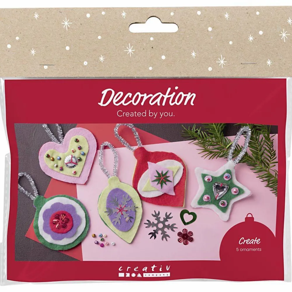 Best Creativ Company Julepose - Lav juleophæng af filt