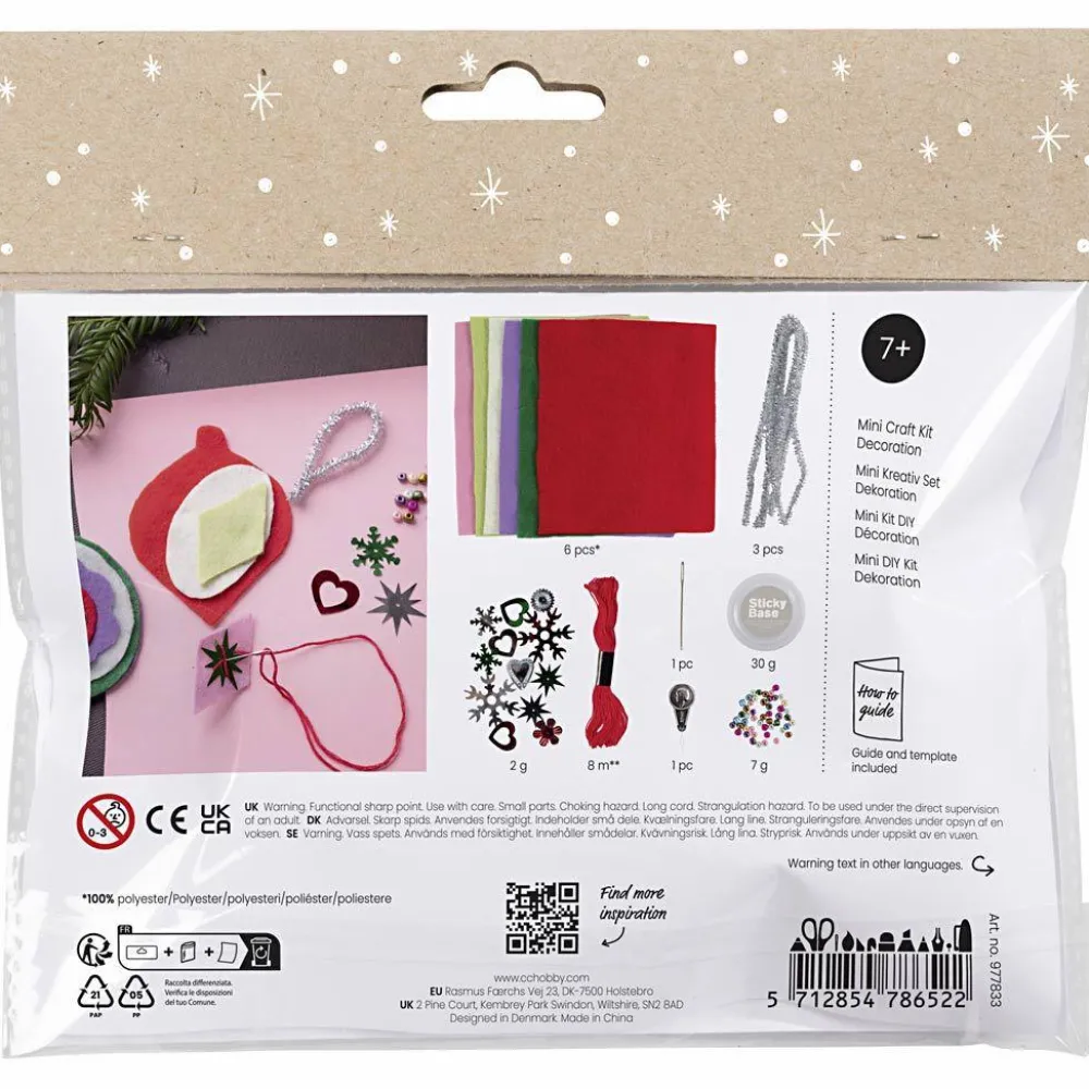 Best Creativ Company Julepose - Lav juleophæng af filt