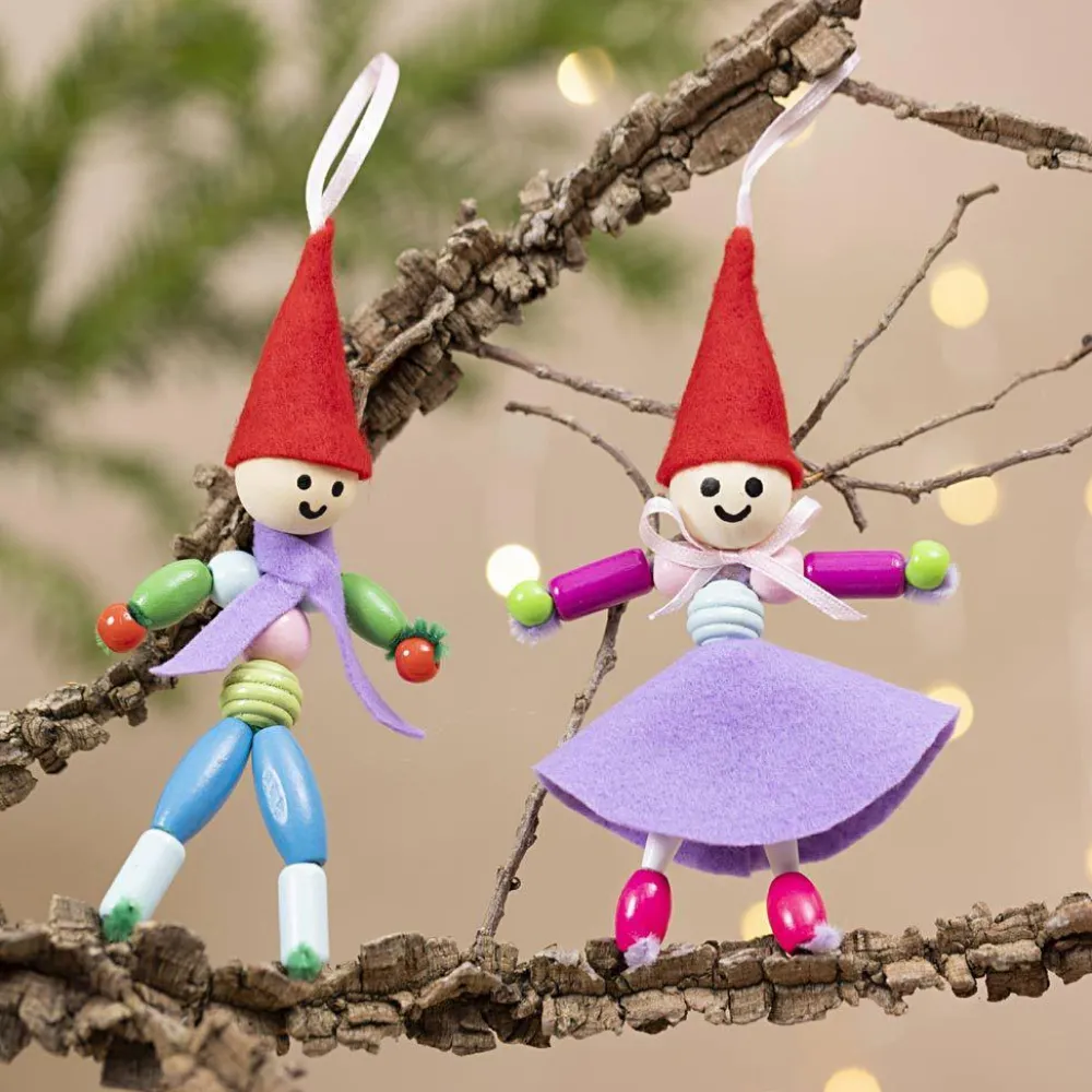 Online Creativ Company Julepose - Lav små julenisser, 2 stk