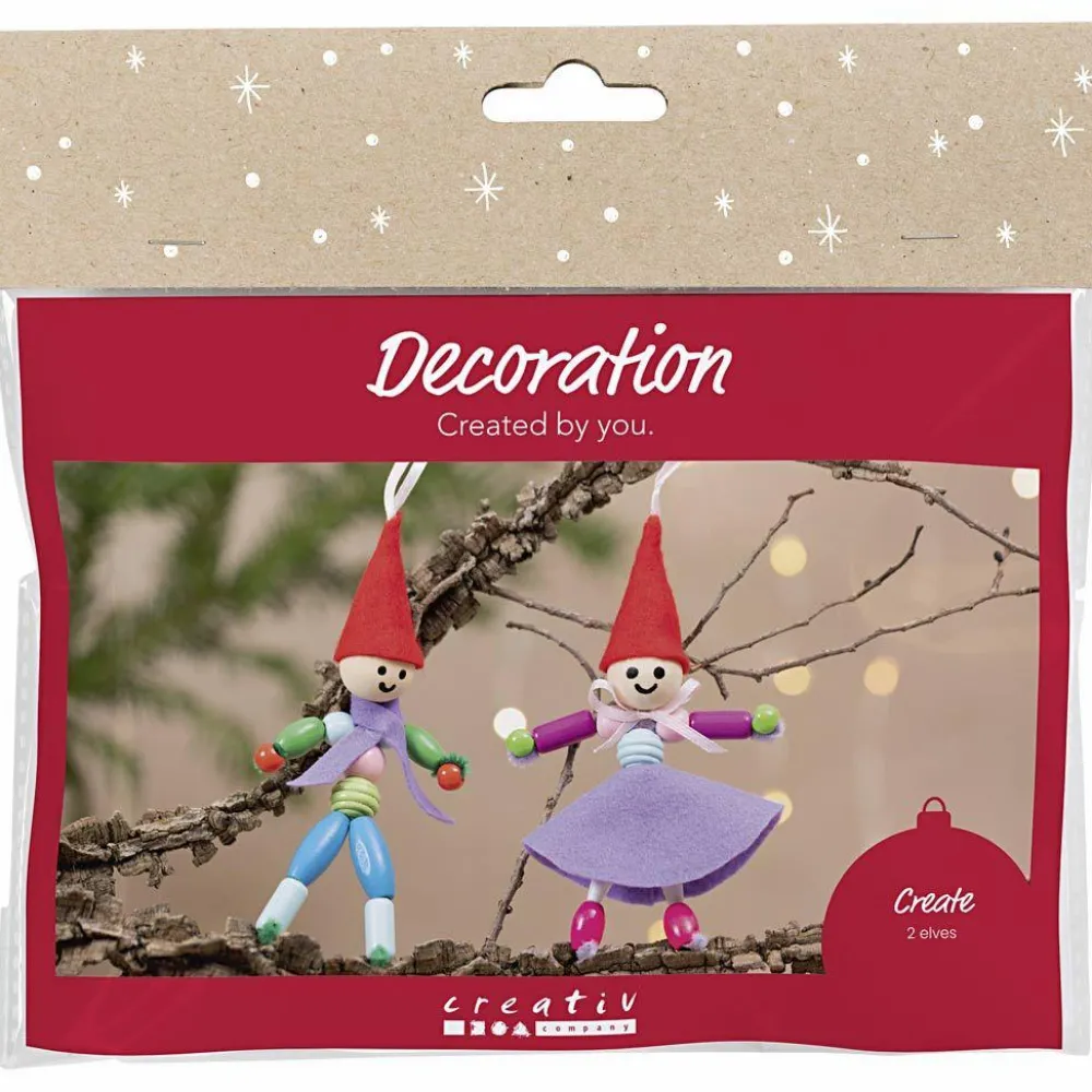 Online Creativ Company Julepose - Lav små julenisser, 2 stk