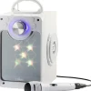 Best Karaokemaskine m. bluetooth + lys - Hvid