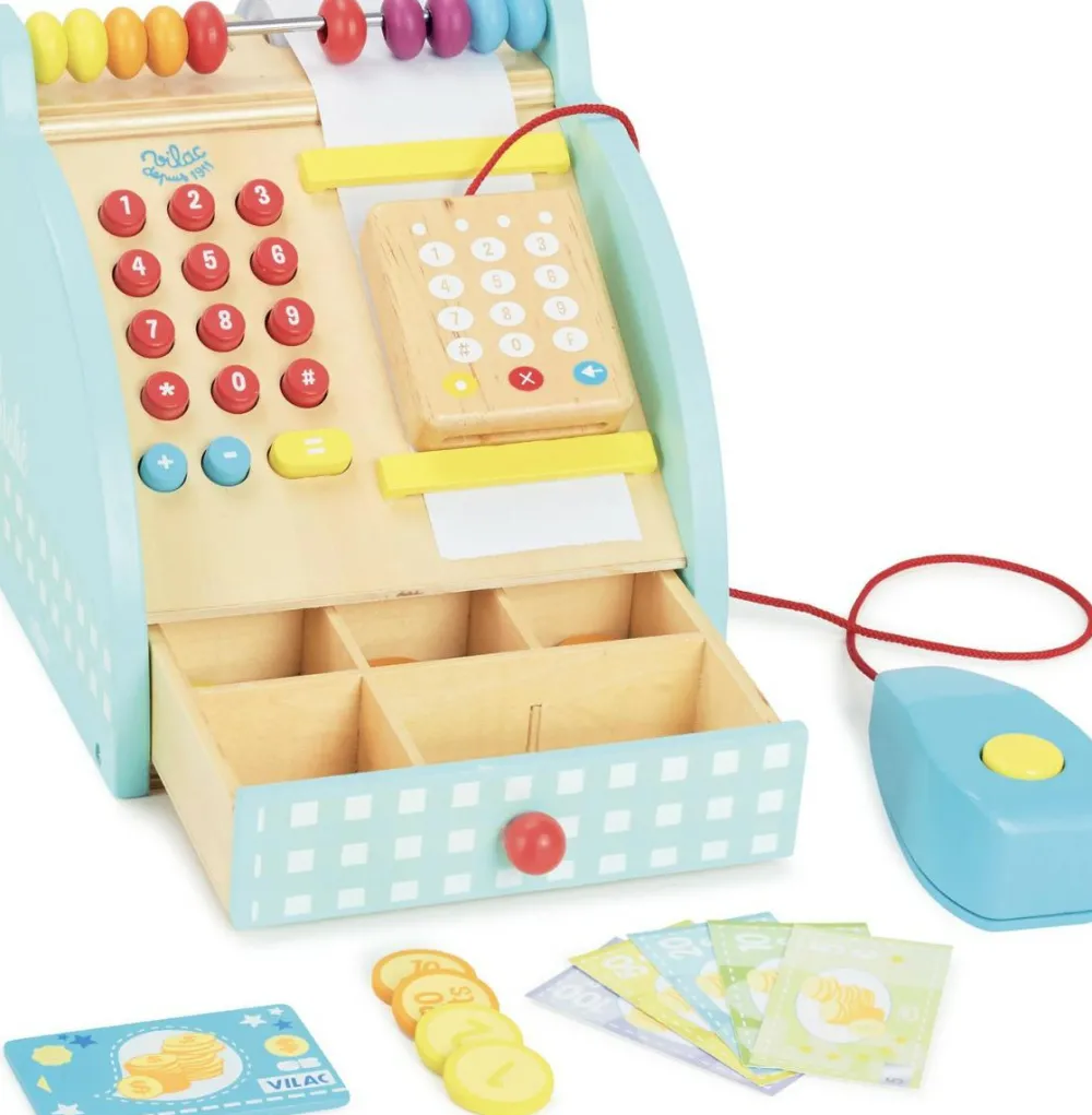 Discount Vilac Kasseapparat i træ - 25 dele