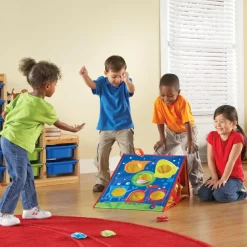 Discount Learning Resources Kastespil m. ærteposer - Form, farver & tal