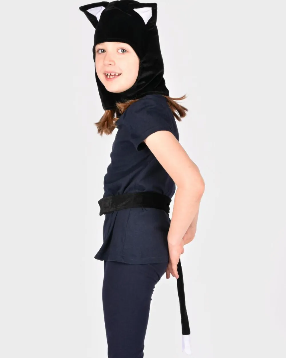 Clearance Den Goda Fen Kat - Hætte og hale, str. 3-5 år