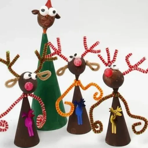 Creativ Company Kegler H: 8 cm, 10 stk