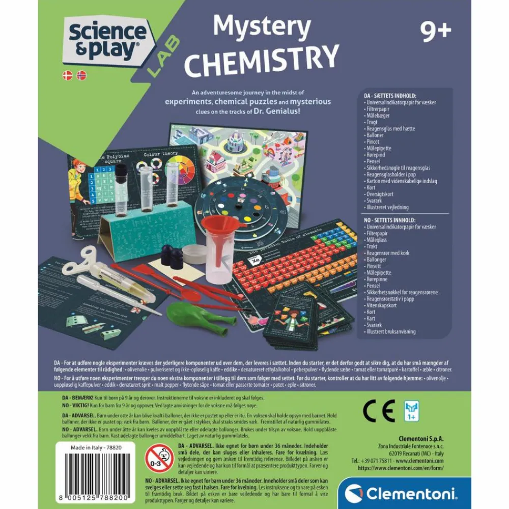 Outlet Clementoni Kemisæt - Mystery Chemistry