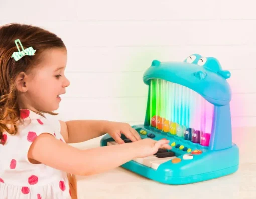 Discount B. Toys Klaver - Flodhest med lyd og lys