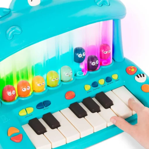 Discount B. Toys Klaver - Flodhest med lyd og lys