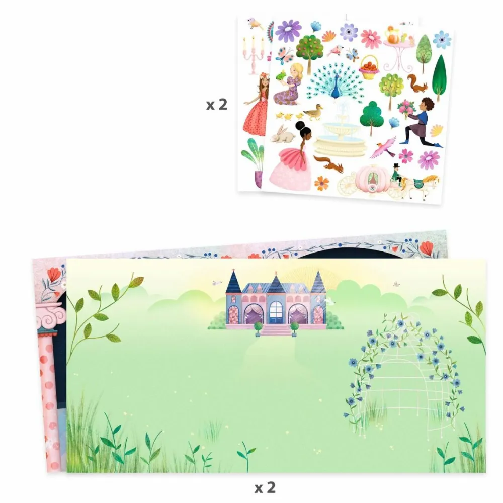 Outlet Djeco Klistermærkebog - På slottet