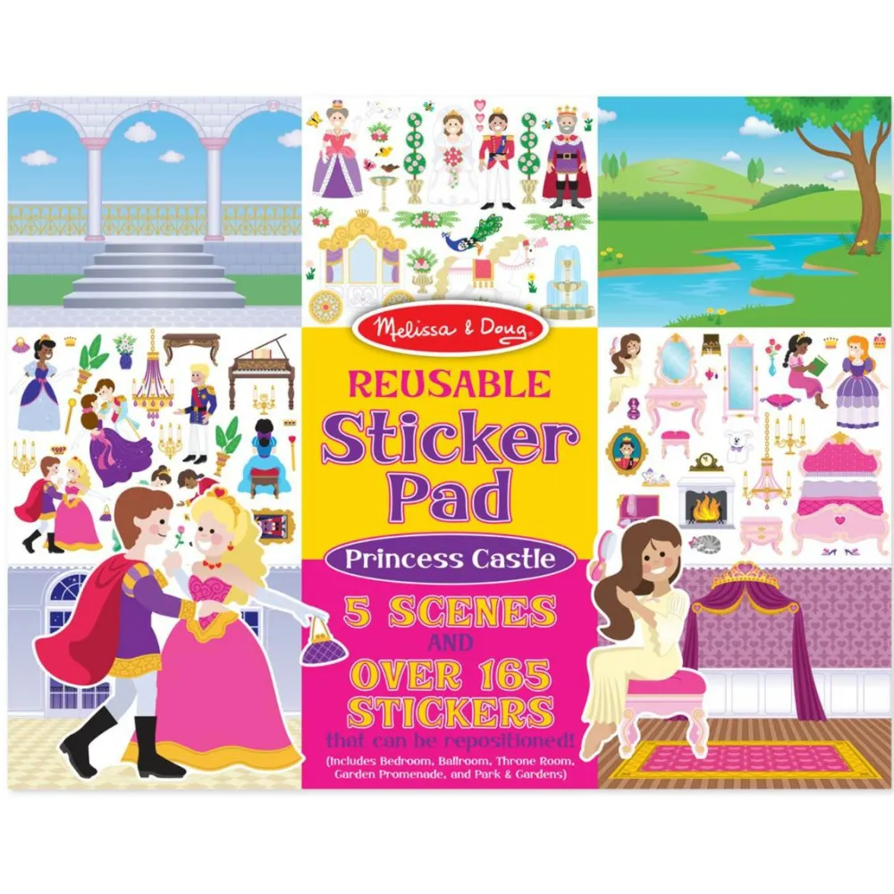 Sale Melissa & Doug Klistermærkebog - Prinsesseslot