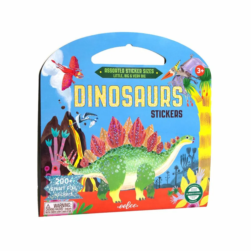 Clearance eeBoo Klistermærker - Dinosaurer, 200+ stk