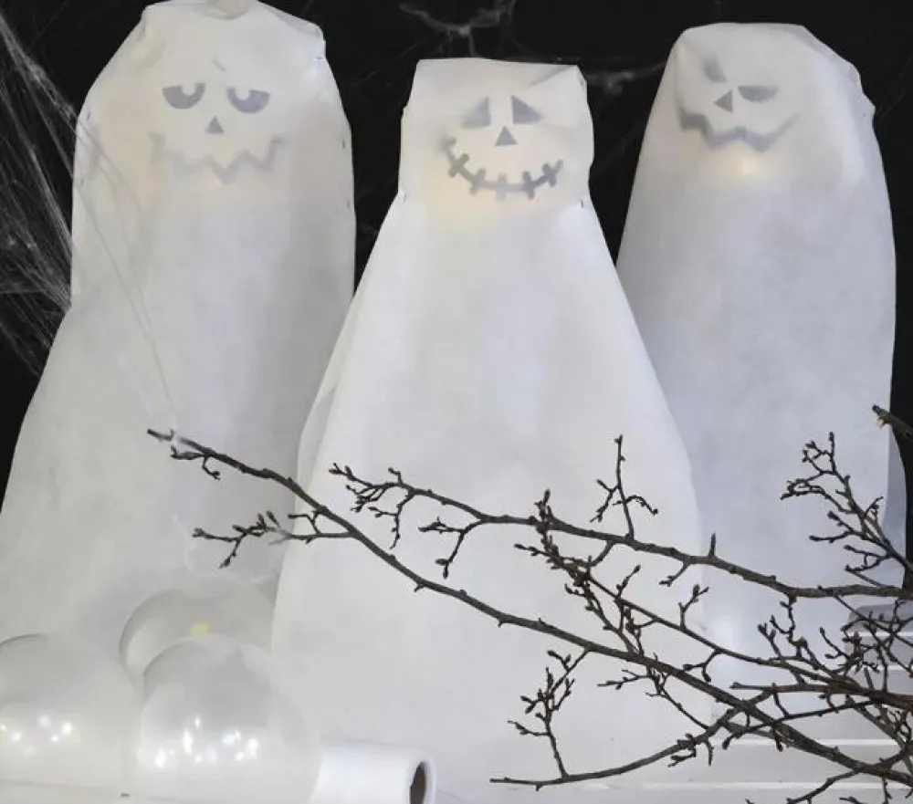 New Creativ Company Klistermærker - Halloween ansigter, 1 ark