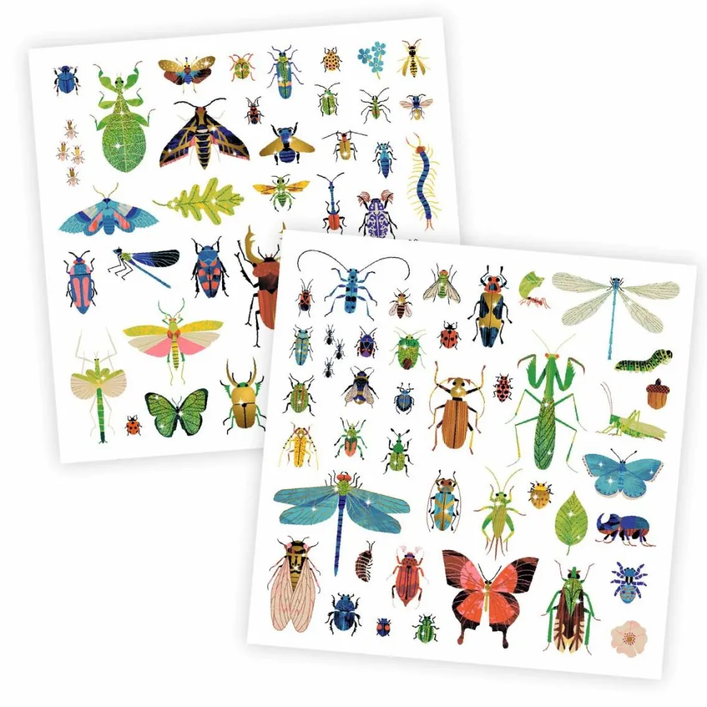 Clearance Djeco Klistermærker - Insekter, 160 stk