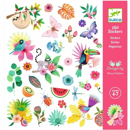 New Djeco Klistermærker - Paradis, 160 stk