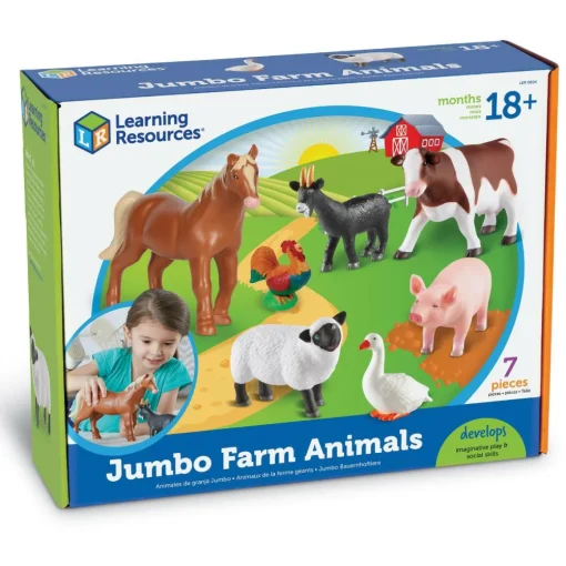Sale Learning Resources Kæmpe bondegårdsdyr, 7 stk