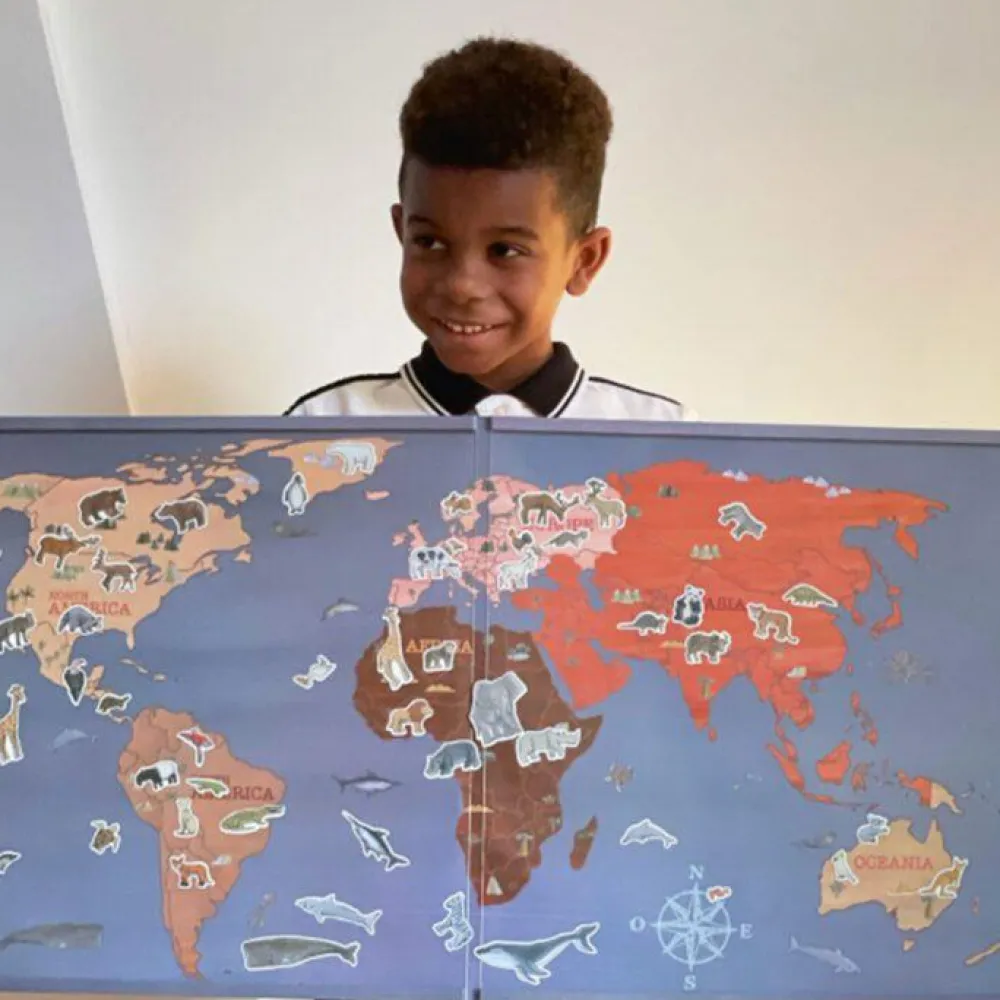 New Egmont Toys Kæmpe magnetbog - Verdens dyr