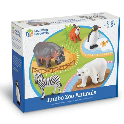 Hot Learning Resources Kæmpe zoodyr, 5 stk