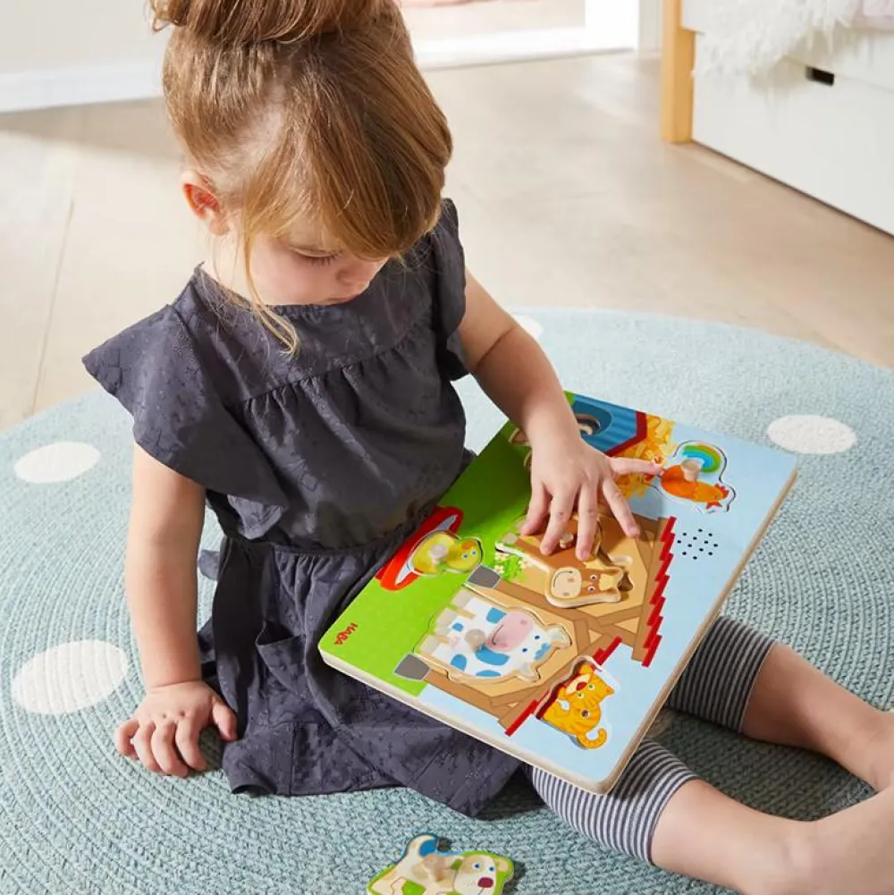 Hot Haba Knoppuslespil med lyd - Bondegårdsdyr