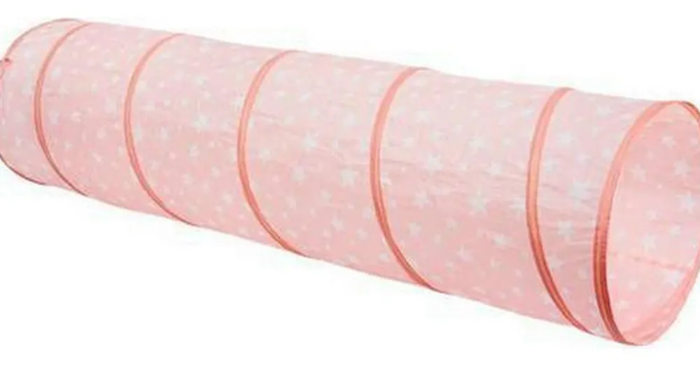 Discount Kid's Concept Kravletunnel med stjerner, rosa
