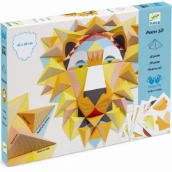 Clearance Djeco Kreativ med papir - 3D løve