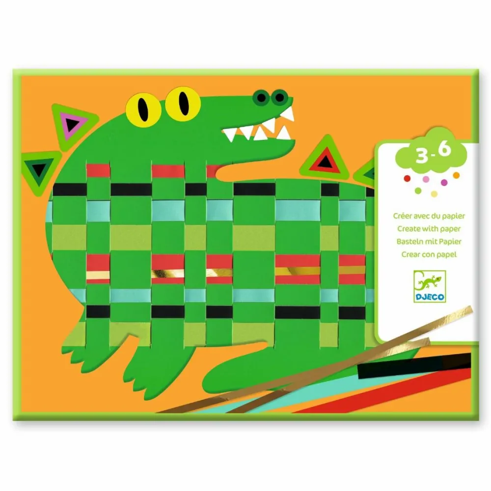 Discount Djeco Kreativ med papir - Væve-kunst