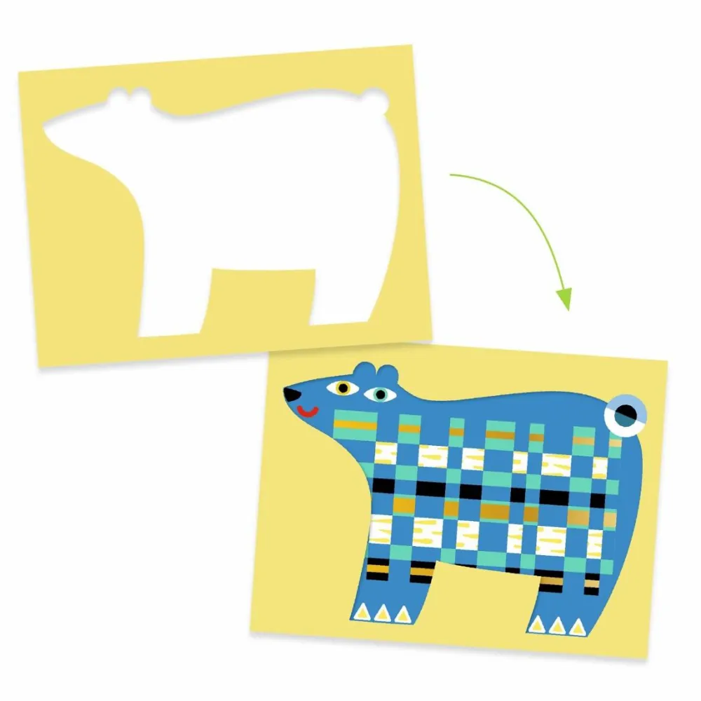 Discount Djeco Kreativ med papir - Væve-kunst