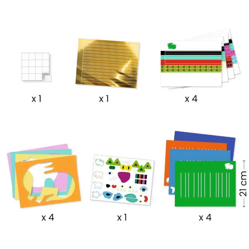 Discount Djeco Kreativ med papir - Væve-kunst