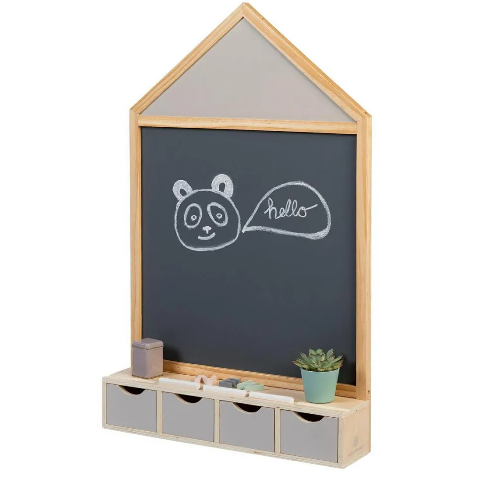 Sale Kridttavle med hylde og skuffer