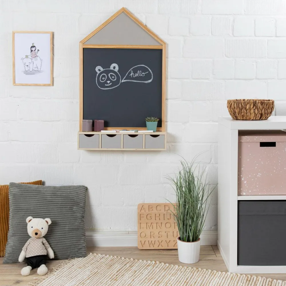Sale Kridttavle med hylde og skuffer