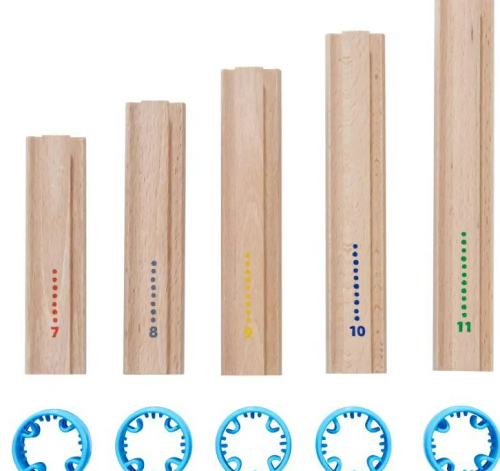 Best Haba Kullerbü tilbehør - Lange søjler, 5 stk