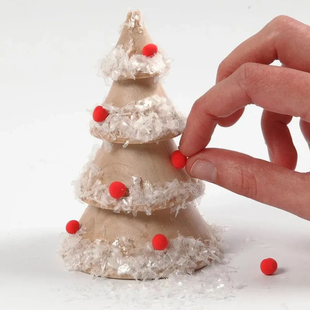 Outlet Creativ Company Kunstig sne - Hvid glitter, 3 x 27 ml.