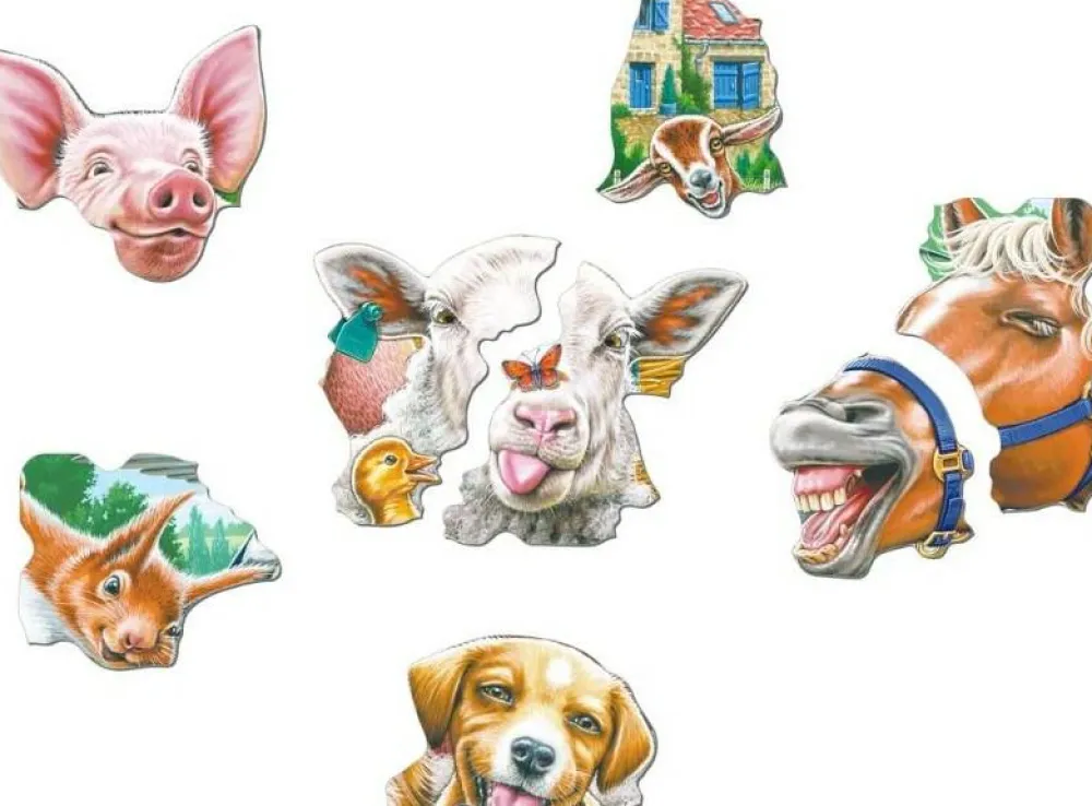 Best Larsen puslespil - Bondegårds-selfie, 33 brikker