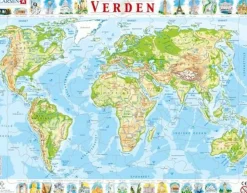 Online Larsen puslespil - Verdenskort