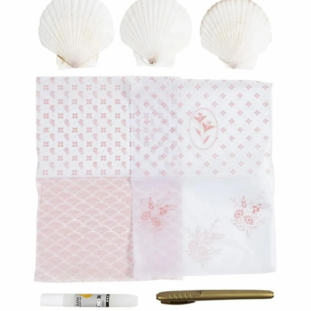 Clearance Creativ Company Lav decoupage muslingeskaller, 3 stk
