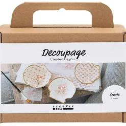 Clearance Creativ Company Lav decoupage muslingeskaller, 3 stk
