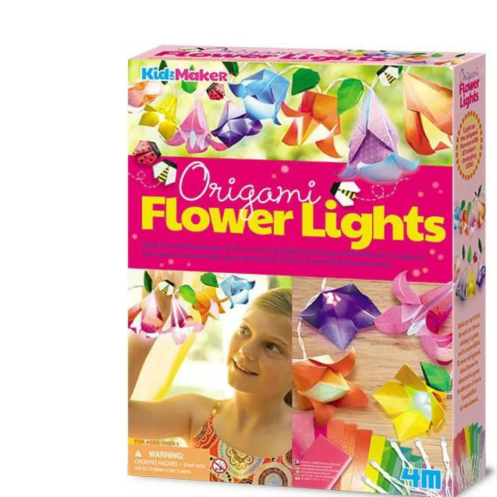 New 4M Lav din egen lyskæde m. blomster - origami
