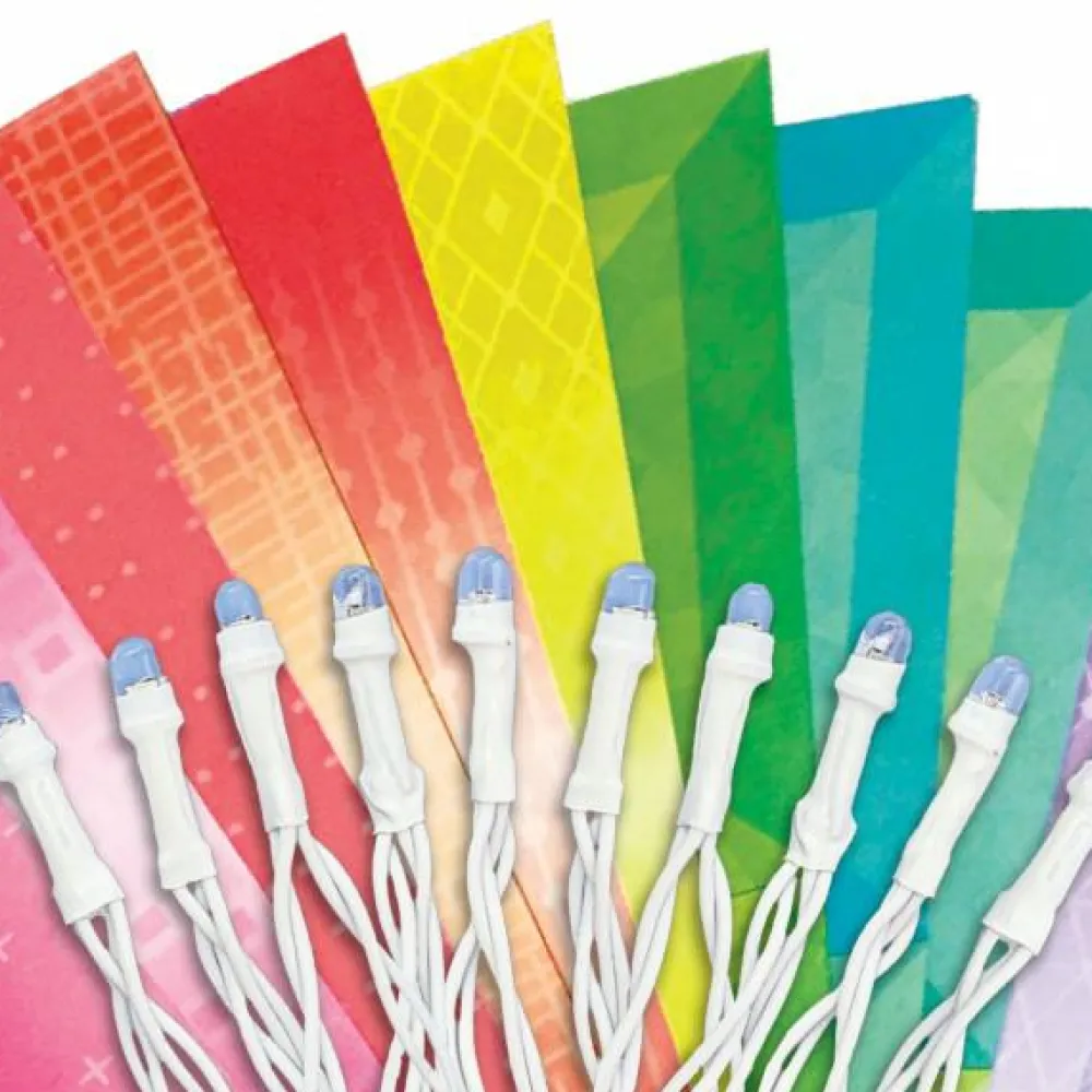 New 4M Lav din egen lyskæde m. blomster - origami