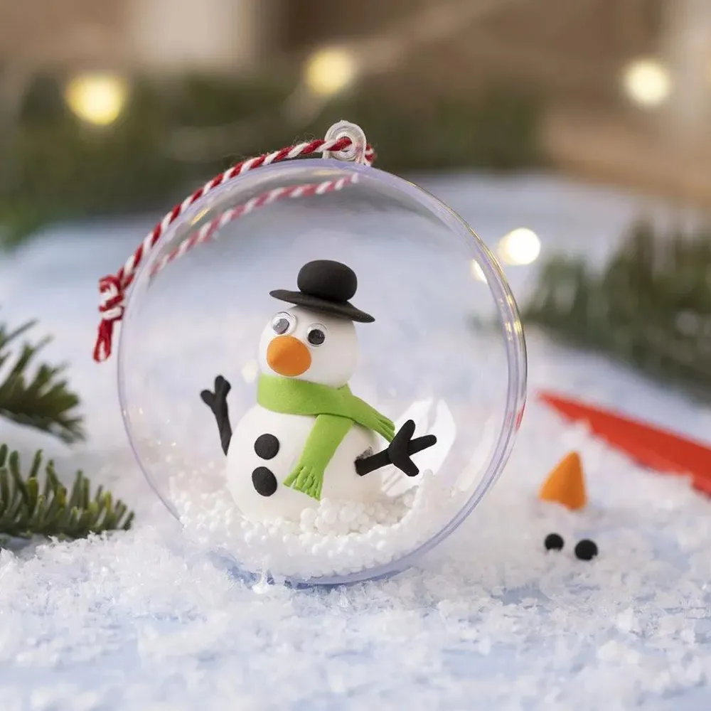 Hot Creativ Company Lav julekugler m. julefigurer, 4 stk