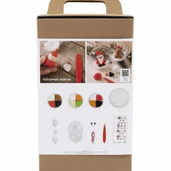 Hot Creativ Company Lav julekugler m. julefigurer, 4 stk