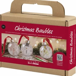 Best Creativ Company Lav julekugler m. julemotiver, 3 stk