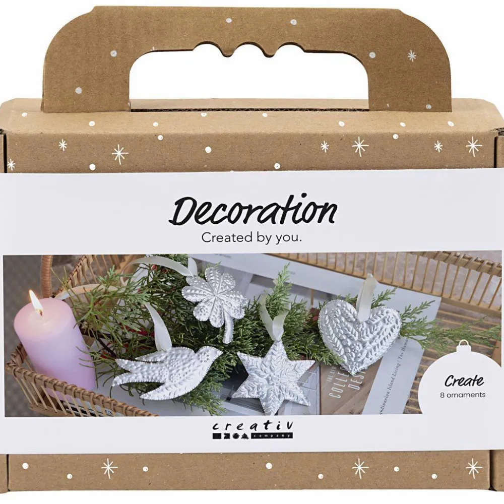 New Creativ Company Lav juleophæng med prægefolie