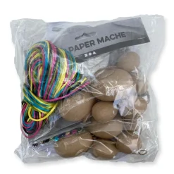 Sale Creativ Company Lav påskeæg m. satinsnor - Gul/Pink/Turkis