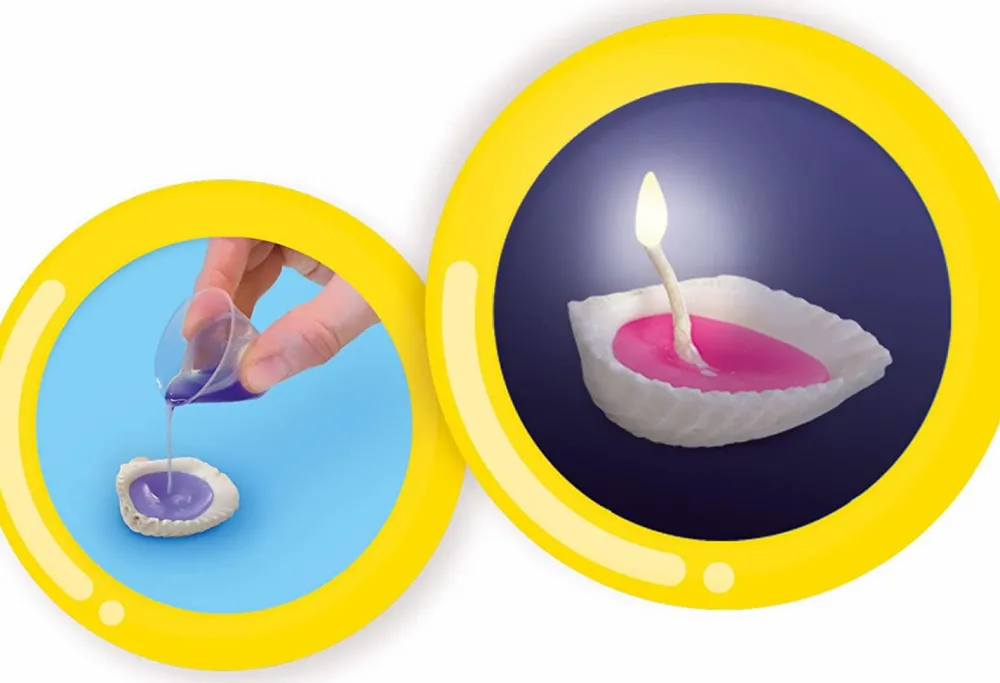 Outlet SES Creative Lav stearinlys i muslingeskaller