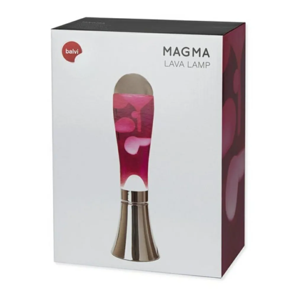 Discount Lavalampe - Sølv/pink