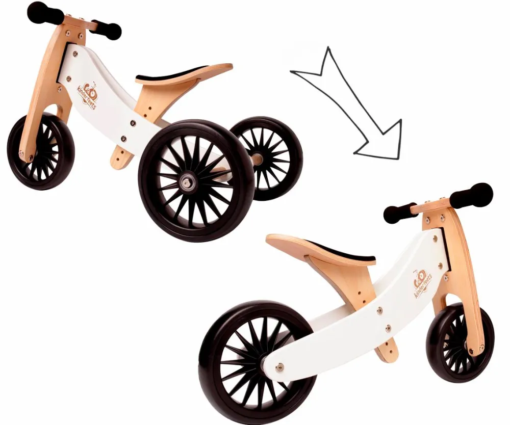 Discount Kinderfeets Løbecykel - Tiny Tot 2-i-1 Plus, Hvid
