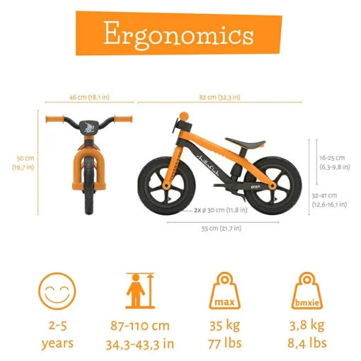 Best Chillafish Løbecykel BMXie 2 - Ginger (2-5 år)