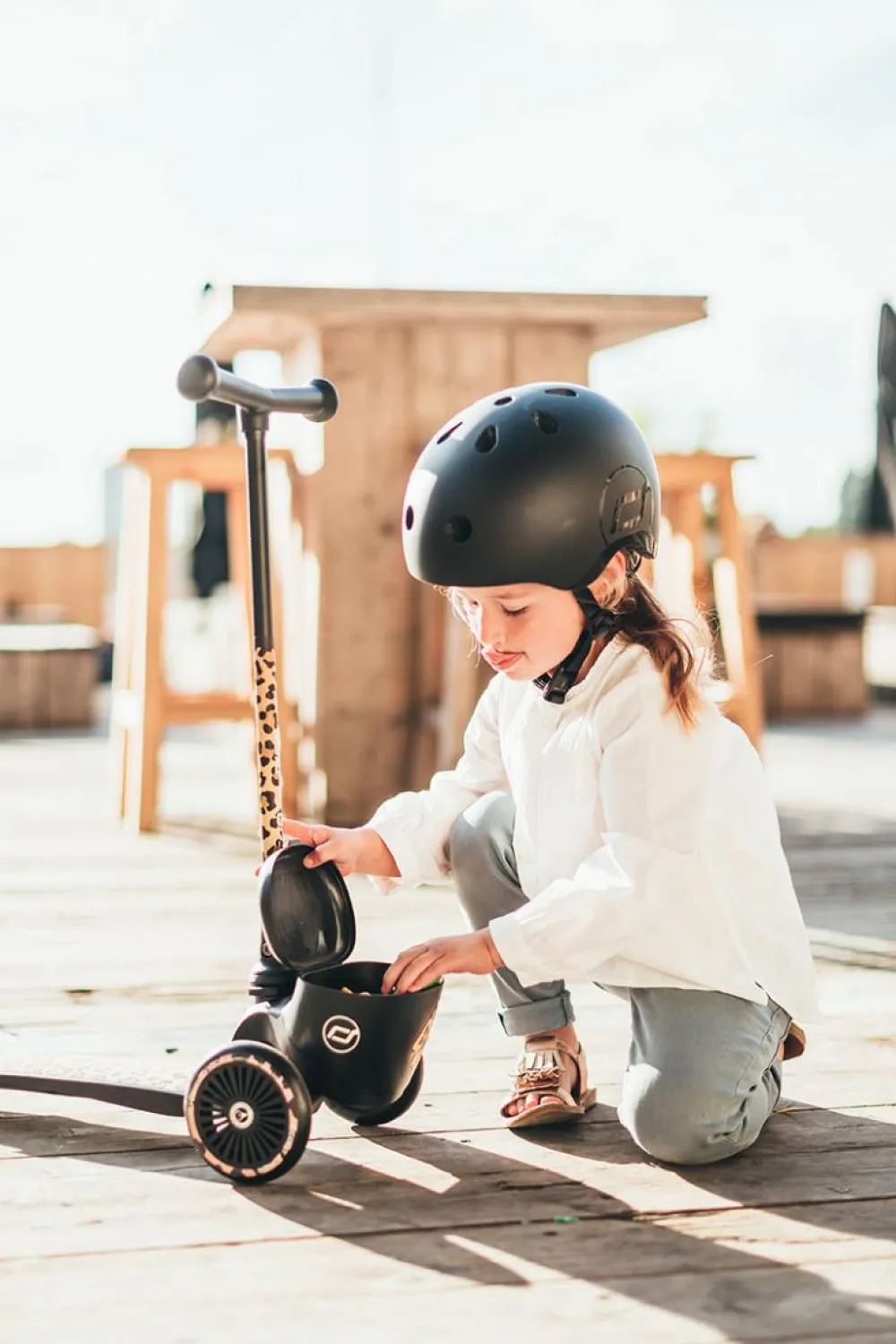 Hot Scoot & Ride Løbehjul - Highwaykick 2 Lifestyle, Leopard