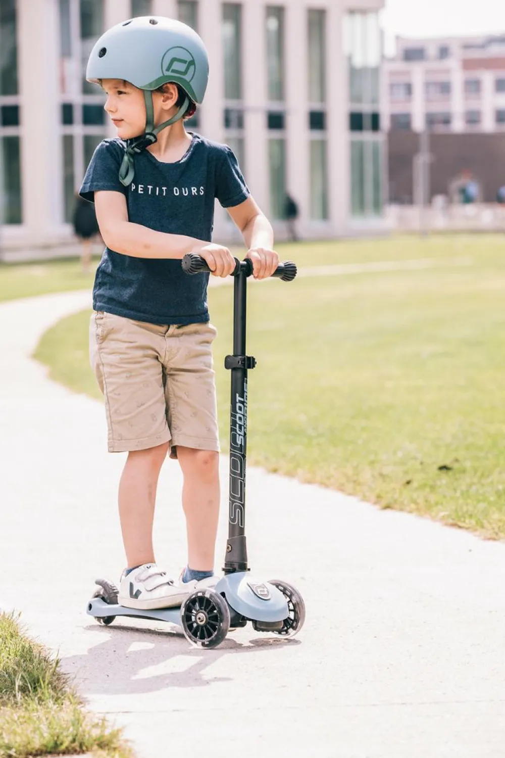 Discount Scoot & Ride Løbehjul - Highwaykick 3 m. LED, Steel